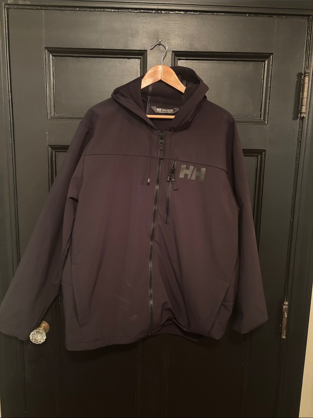 Helly Hansen Men's Black Hooded Performance Softshell Jacket